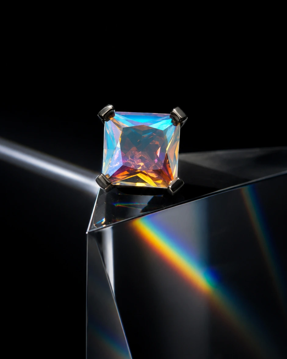 Prism square piercing jewelry
