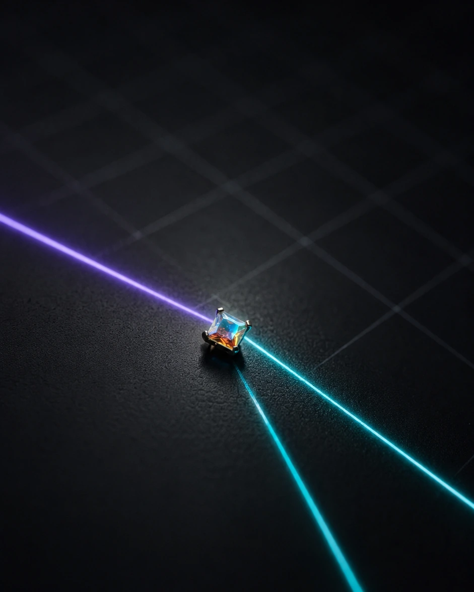 Neon square piercing jewelry